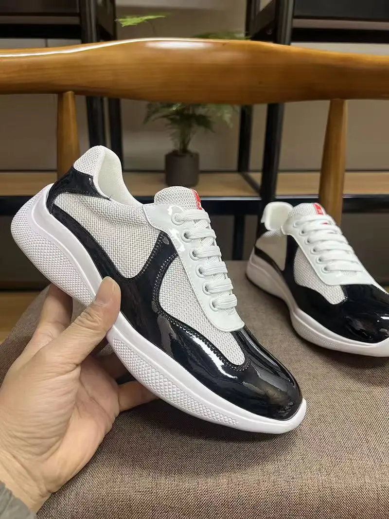 2026 New Men's High-Gloss Patent Leather Sneakers Breathable Mesh Patchwork Casual Shoes Thick Sole Non-slip Outdoor Sport Shoes
2026 New Men's High-Gloss Patent Leather Sneakers Breathable Mesh Patchwork Casual Shoes Thick Sole Non-slip Outdoor Sport Shoes