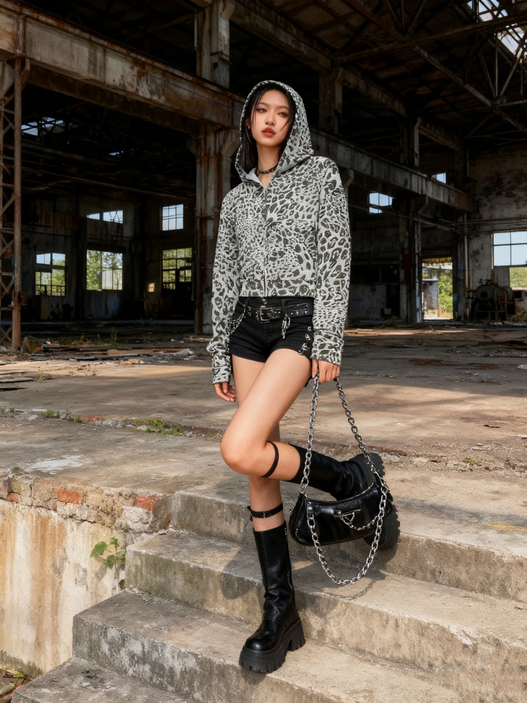 American retro spicy girl leopard print gothic punk hooded sweatshirt autumn/winter retro street trend jacket y2k emo
American retro spicy girl leopard print gothic punk hooded sweatshirt autumn/winter retro street trend jacket y2k emo