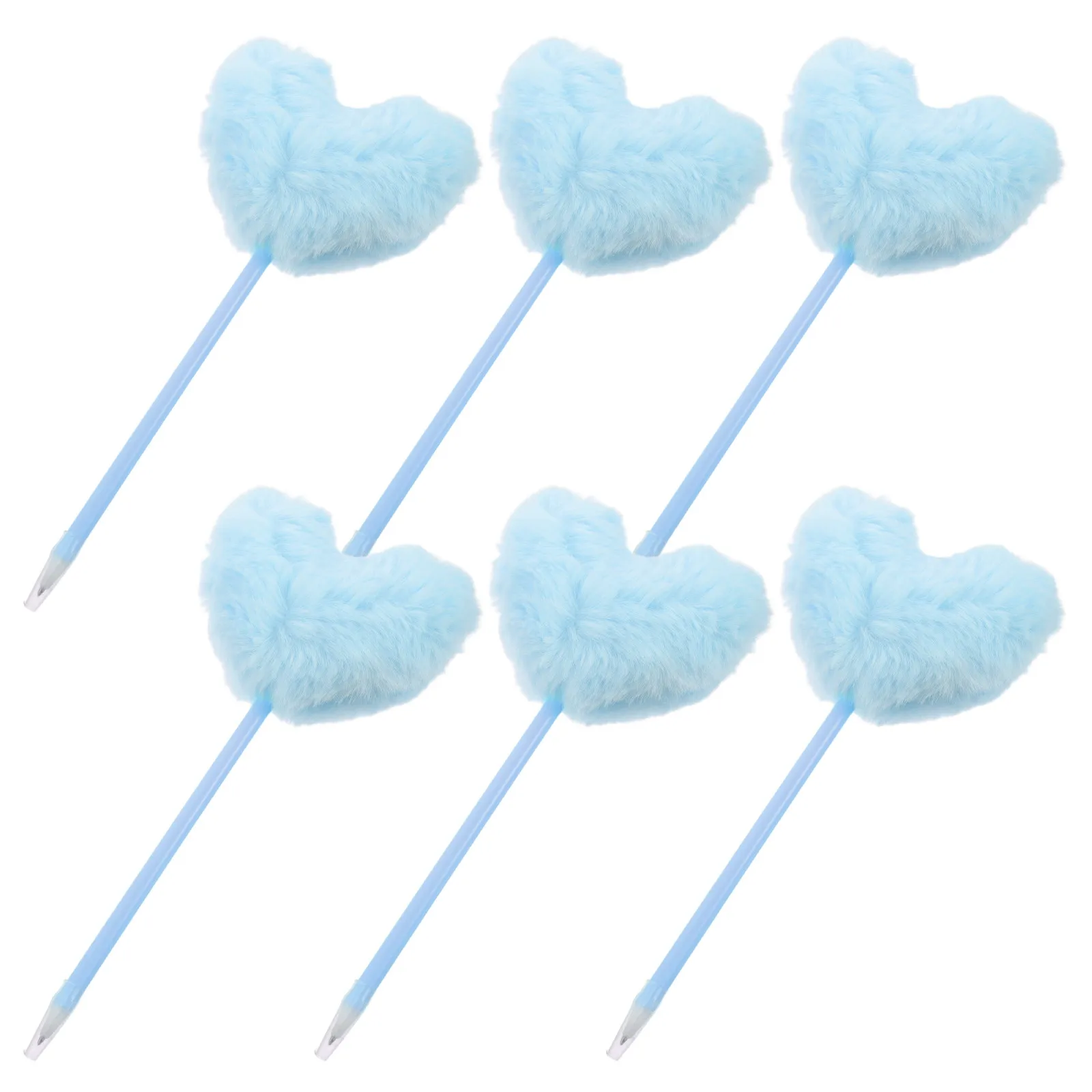 6 Pcs Colorful Ballpoint Pen Heart Shaped Pompom Cute Pens
6 Pcs Colorful Ballpoint Pen Heart Shaped Pompom Cute Pens