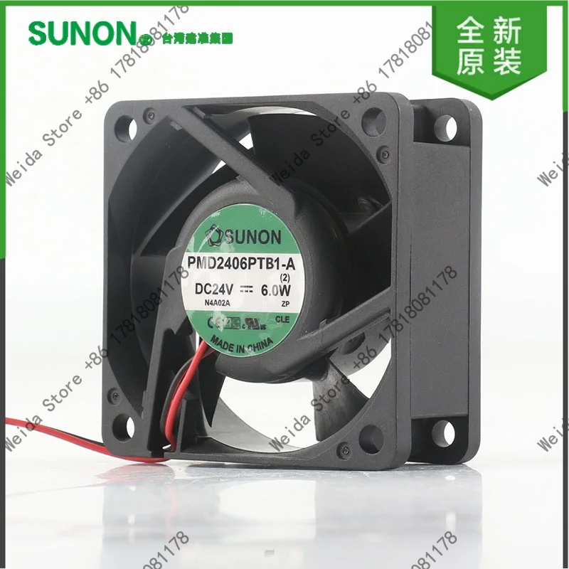 Sunon 5V 12V 48V AC EC 6025 60X60X25MM 6CM 2-wire PMD2406PTB1-A(2) Cooling Fan DC 24V 6.0W
Sunon 5V 12V 48V AC EC 6025 60X60X25MM 6CM 2-wire PMD2406PTB1-A(2) Cooling Fan DC 24V 6.0W