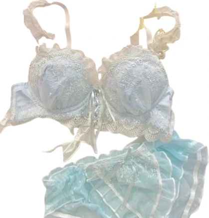Japanese Style Lace Bralette Set, Sexy Cute Underwear with Steel Ring for Small Breasts, Push Up Bra & Panty Set, Hot Sale Now!
Japanese Style Lace Bralette Set, Sexy Cute Underwear with Steel Ring for Small Breasts, Push Up Bra & Panty Set, Hot Sale Now!