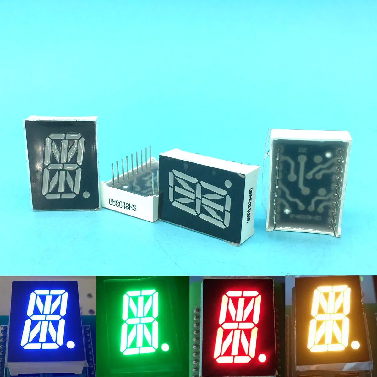100PCS 50PCS 10PCS 5PCS LED Display Common Cathode 0.8" 27.7x20mm 16 Segment 18 Pin Meter Digital Tube Module Red/Blue Lights
100PCS 50PCS 10PCS 5PCS LED Display Common Cathode 0.8" 27.7x20mm 16 Segment 18 Pin Meter Digital Tube Module Red/Blue Lights