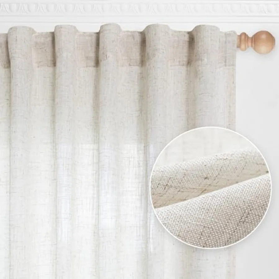 Curtains for Sliding Door Farmhouse Semi Sheer Ceiling Curtains Living Room Light Filtering Back Tab Elegant Style Soft Fabric
Curtains for Sliding Door Farmhouse Semi Sheer Ceiling Curtains Living Room Light Filtering Back Tab Elegant Style Soft Fabric