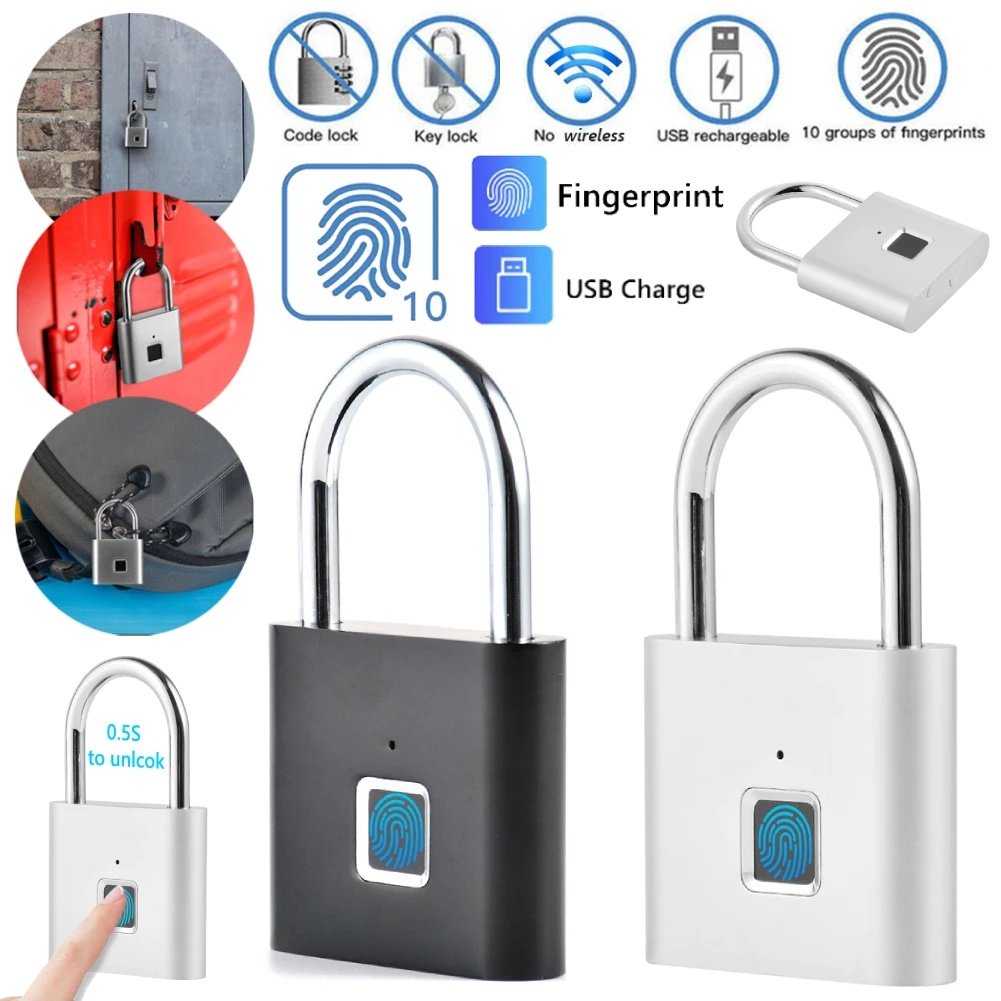 O10 Smart Fingerprint Padlock Waterproof Biometric Fingerprint Keyless Door Lock Anti-theft Security Padlock for House Unlock
O10 Smart Fingerprint Padlock Waterproof Biometric Fingerprint Keyless Door Lock Anti-theft Security Padlock for House Unlock