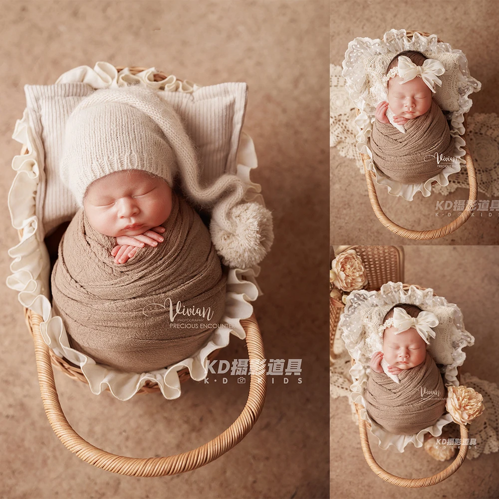 Newborn Photography Props Wraps Lace Bow Headband Knitted Night Cap Pillow Posing Props Studio 0-1 Month Baby Photo Accessories
Newborn Photography Props Wraps Lace Bow Headband Knitted Night Cap Pillow Posing Props Studio 0-1 Month Baby Photo Accessories