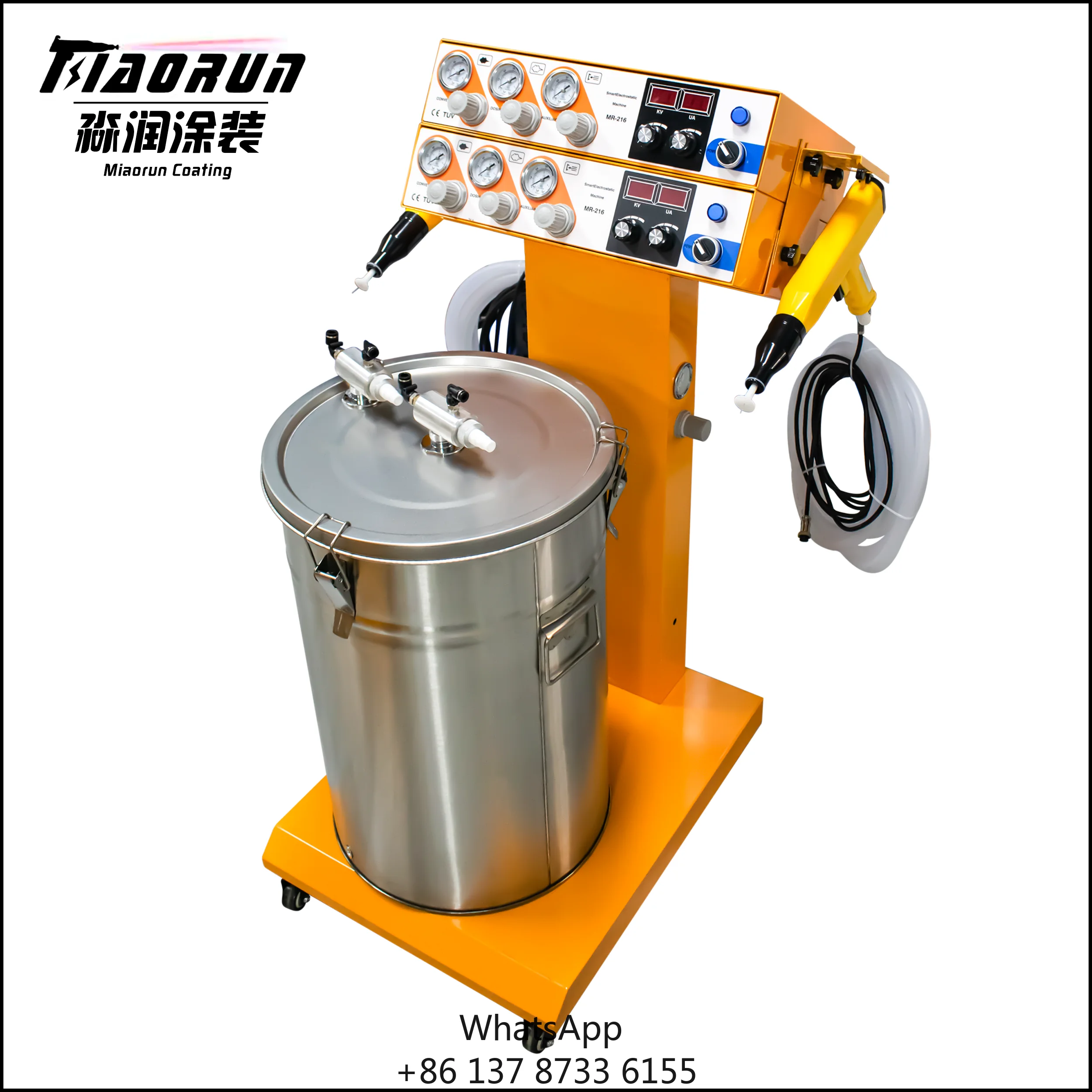 Powder Coater With Two Electrostatic Spray Guns
Powder Coater With Two Electrostatic Spray Guns