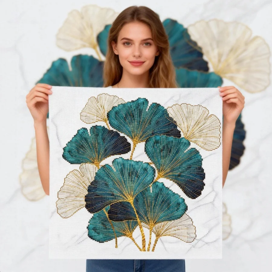 2026 New style Needlework DIY Thread Printed Ginkgo Leaf Tea Room Full Embroidery Cross Stitch Kits Embroidery
2026 New style Needlework DIY Thread Printed Ginkgo Leaf Tea Room Full Embroidery Cross Stitch Kits Embroidery
