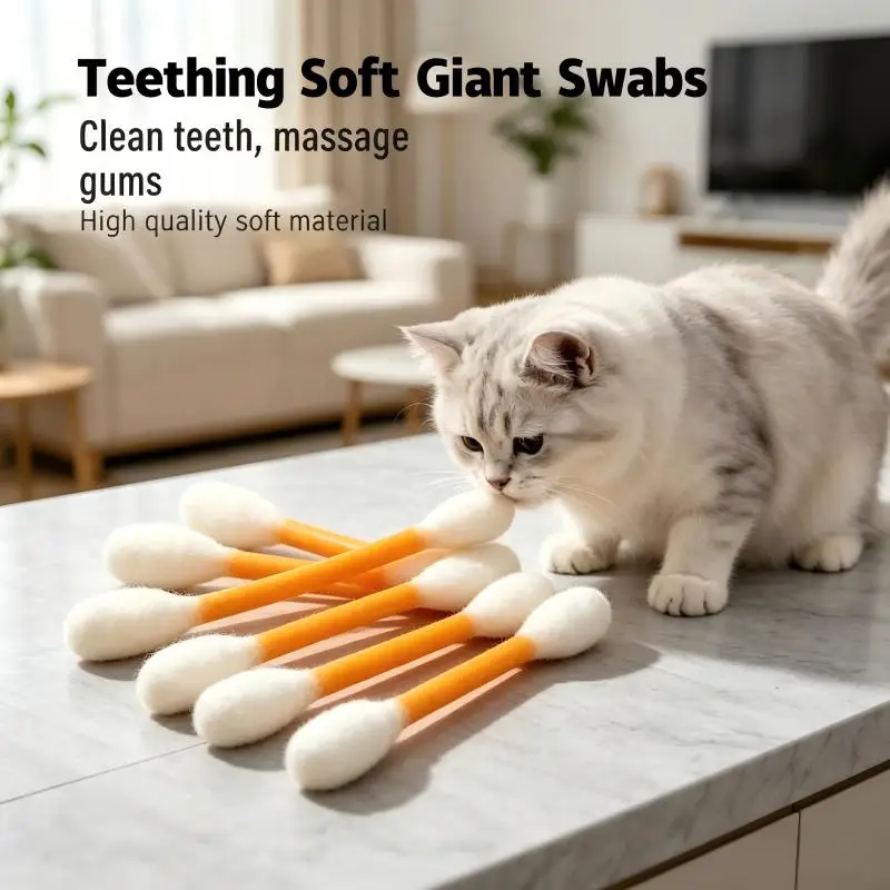 Oversized Cotton Swab For Cats Giant Kitten Grinding Biting Stick Multifunctional Durable Dental Ropes Toy Gifts For Cats
Oversized Cotton Swab For Cats Giant Kitten Grinding Biting Stick Multifunctional Durable Dental Ropes Toy Gifts For Cats