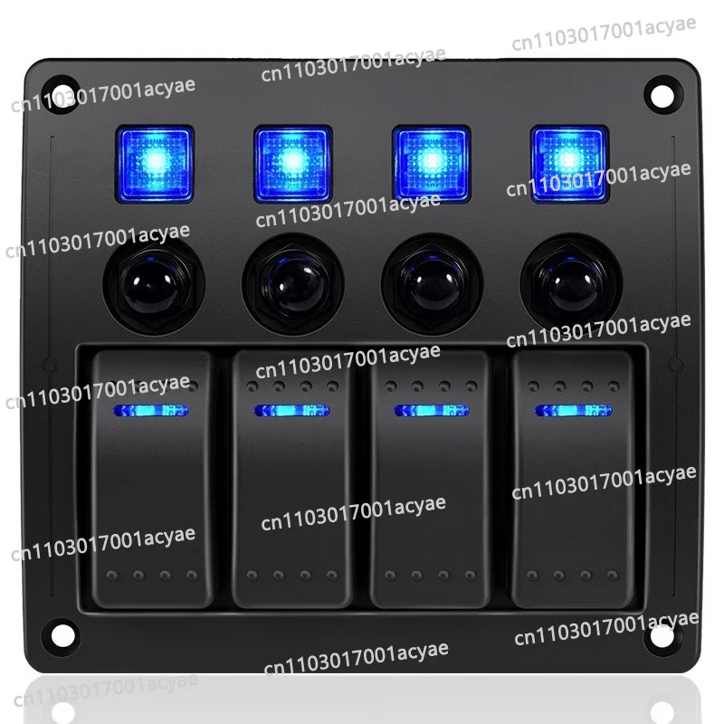 RV conversion Ship type switch combination panel 4 position with overload Ship type protector Control panel Marine
RV conversion Ship type switch combination panel 4 position with overload Ship type protector Control panel Marine