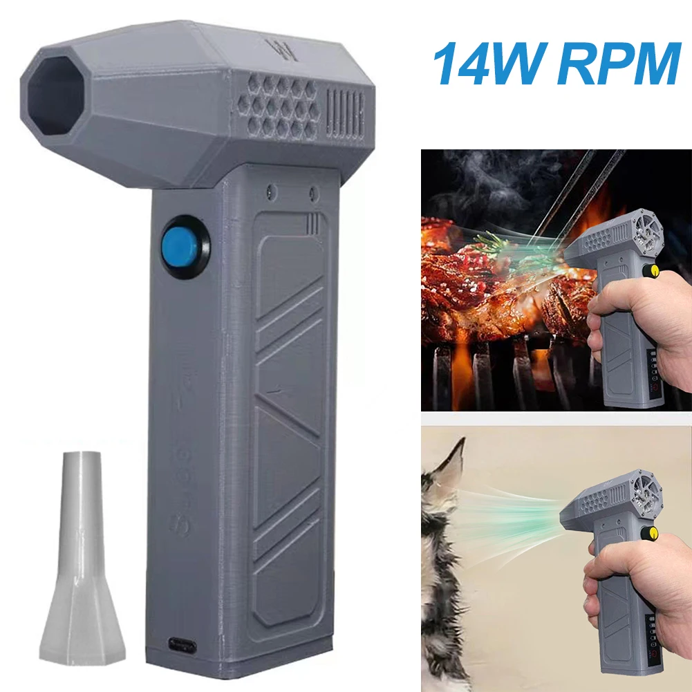 140000RPM Turbo Violent Fan Brushless Motor Violent Blower 52M/S Portable Turbo Fan with Power Display Computer Keyboard Cleaner
140000RPM Turbo Violent Fan Brushless Motor Violent Blower 52M/S Portable Turbo Fan with Power Display Computer Keyboard Cleaner