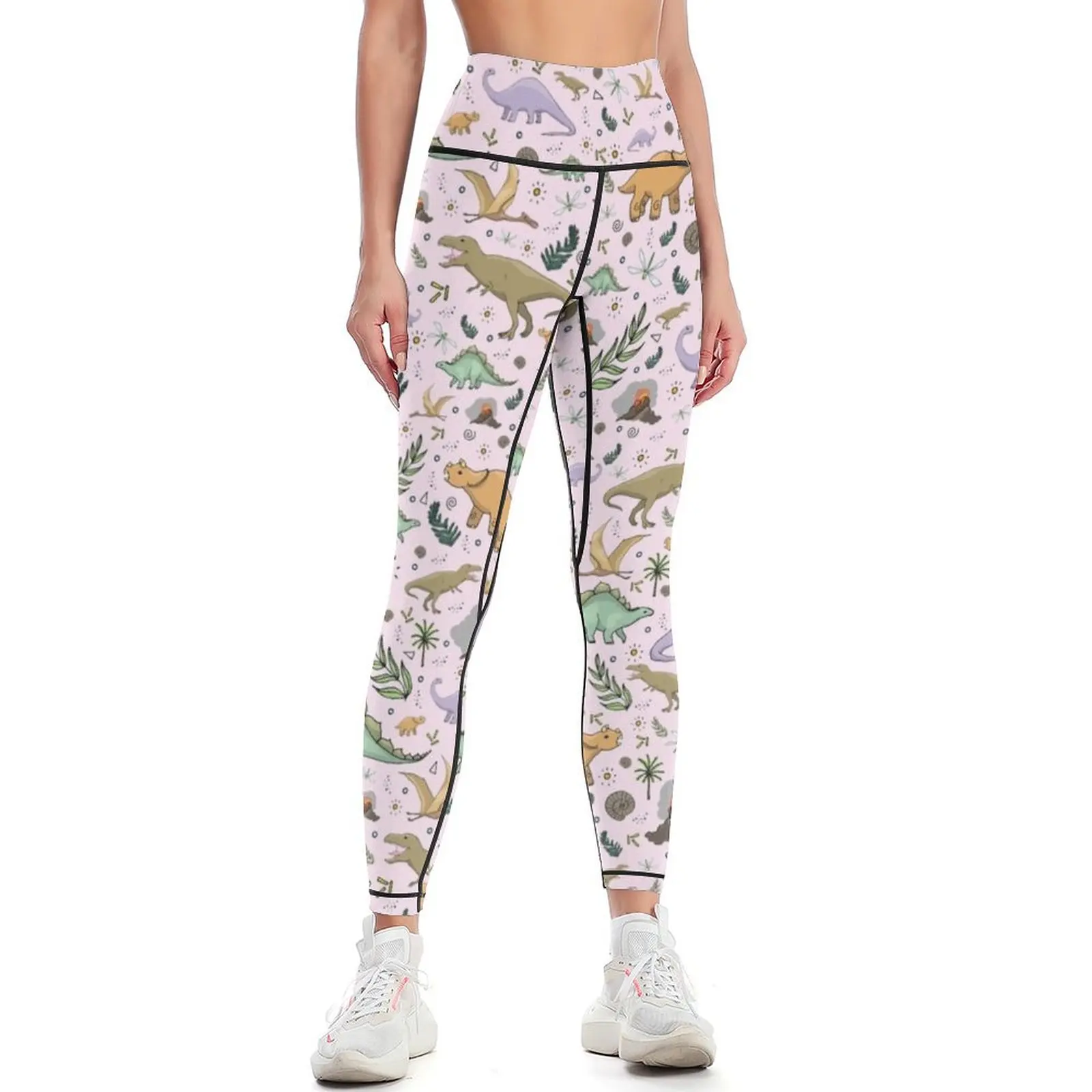 Dinosaurs in Pink Leggings fitness set gym sports woman gym Women's sports Womens Leggings
Dinosaurs in Pink Leggings fitness set gym sports woman gym Women's sports Womens Leggings