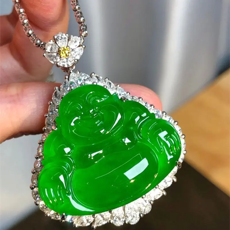 Natural Myanmar Zhengyang Pendant Jade Maitreya Buddha Ice Buddha Gong Hanging Inlaid Jade Buddha 925 Emperor Pendant
Natural Myanmar Zhengyang Pendant Jade Maitreya Buddha Ice Buddha Gong Hanging Inlaid Jade Buddha 925 Emperor Pendant