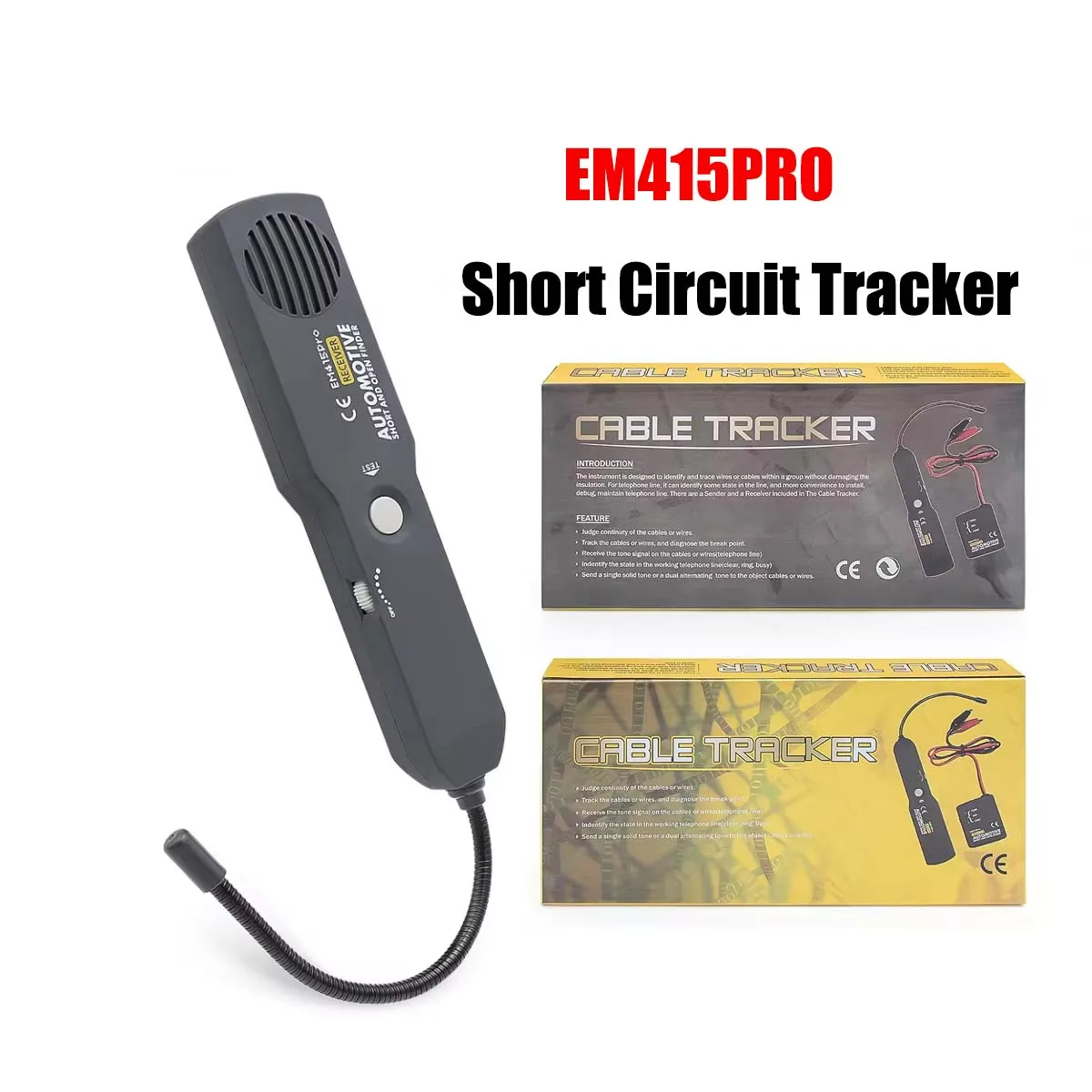 Автомобильный сканер EM415 Pro, универсальный короткий кабельный трекер, открытый провод, 6-42 В постоянного тока, автомобильный детектор короткого замыкания, ремонт проводов
Автомобильный сканер EM415 Pro, универсальный короткий кабельный трекер, открытый провод, 6-42 В постоянного тока, автомобильный детектор короткого замыкания, ремонт проводов
