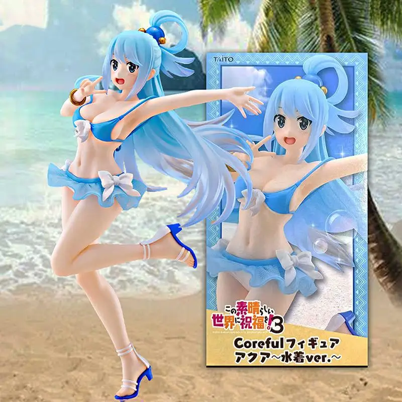 18cm Genuine TAITO Coreful KonoSuba: God's Blessing on This Wonderful World! Aqua Swimwear Ver. Action Figure Model Toys Gift
18cm Genuine TAITO Coreful KonoSuba: God's Blessing on This Wonderful World! Aqua Swimwear Ver. Action Figure Model Toys Gift