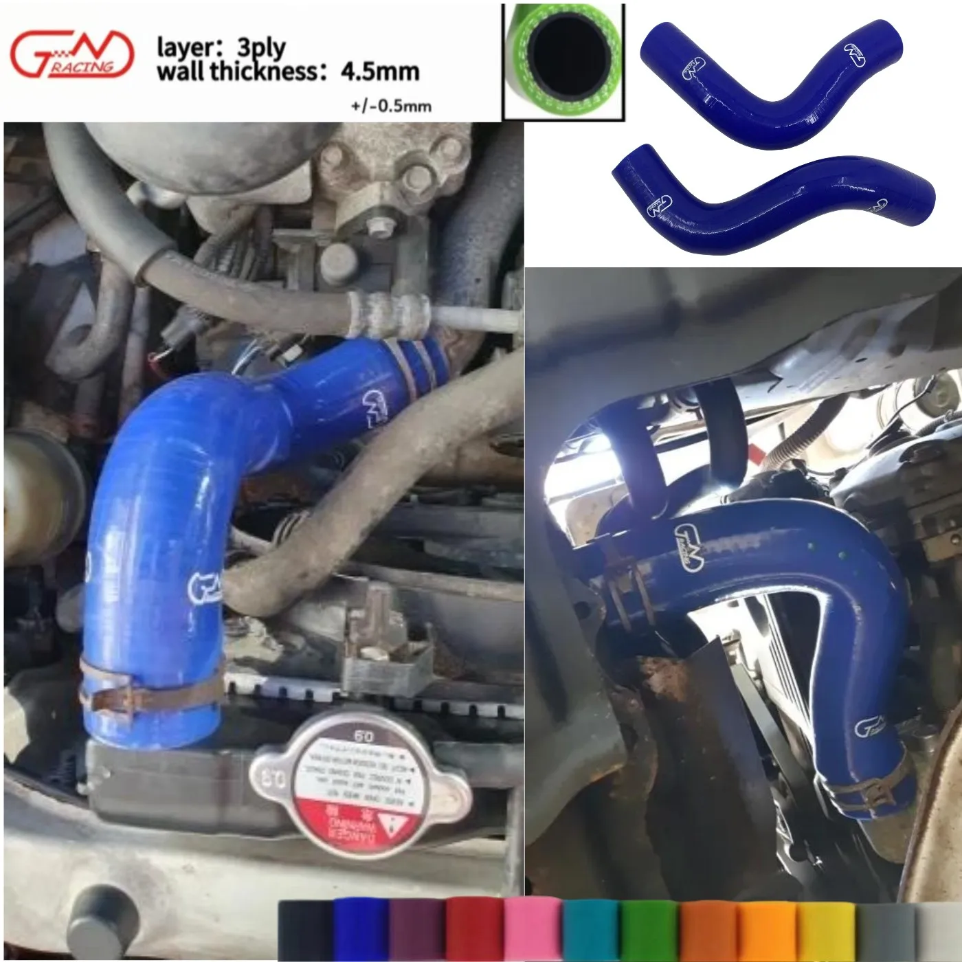 Silicone Radiator Coolant Hose Kit Fit Subaru Forester EJ20 SF5 WRX ST 1998-2013
Silicone Radiator Coolant Hose Kit Fit Subaru Forester EJ20 SF5 WRX ST 1998-2013