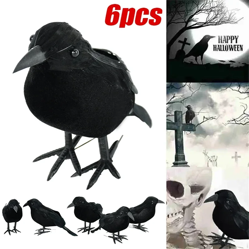 Halloween Decoration Black Crow Model Scary Props Halloween Party Home Garden Indoor Outdoor Decor Simulation Fake Bird Pigeon
Halloween Decoration Black Crow Model Scary Props Halloween Party Home Garden Indoor Outdoor Decor Simulation Fake Bird Pigeon