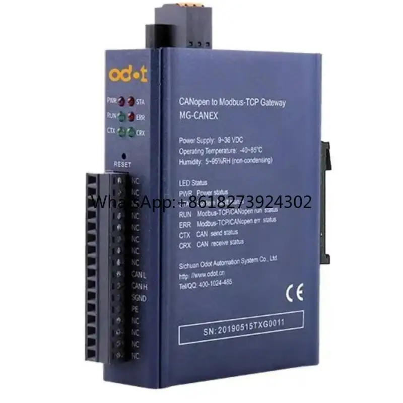CANopen CAN 2.0A 2.0B to Modbus-TCP Ethernet Protocol Converter Industrial Gateway Bus Bridge
CANopen CAN 2.0A 2.0B to Modbus-TCP Ethernet Protocol Converter Industrial Gateway Bus Bridge
