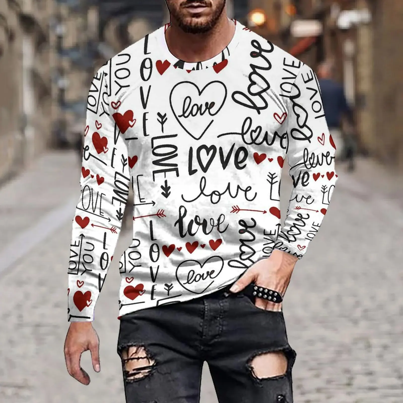 "LOVE" T-Shirts Letter 3D Printing Men Women Oversized Cool Tie Dye Streetwear Long sleeve Sweatshirts Sports Unise Top Clothing
"LOVE" T-Shirts Letter 3D Printing Men Women Oversized Cool Tie Dye Streetwear Long sleeve Sweatshirts Sports Unise Top Clothing
