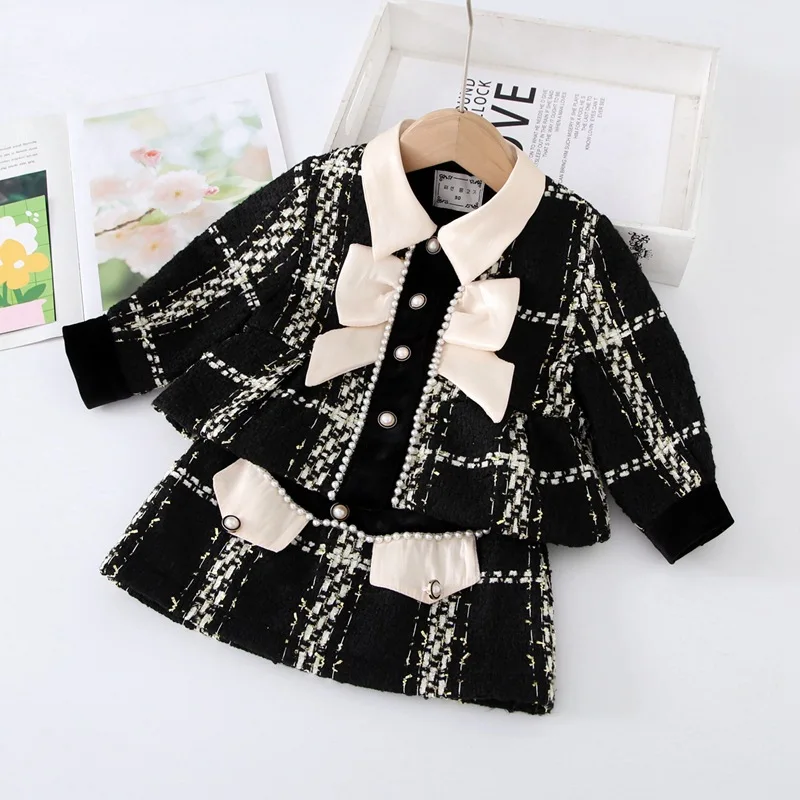 Girls Clothing Sets Spring Autumn 2024 Children Fashion Coats Skirts 2pcs Formal Dress Suit For Baby Party Costume Kids Outfits
Girls Clothing Sets Spring Autumn 2024 Children Fashion Coats Skirts 2pcs Formal Dress Suit For Baby Party Costume Kids Outfits