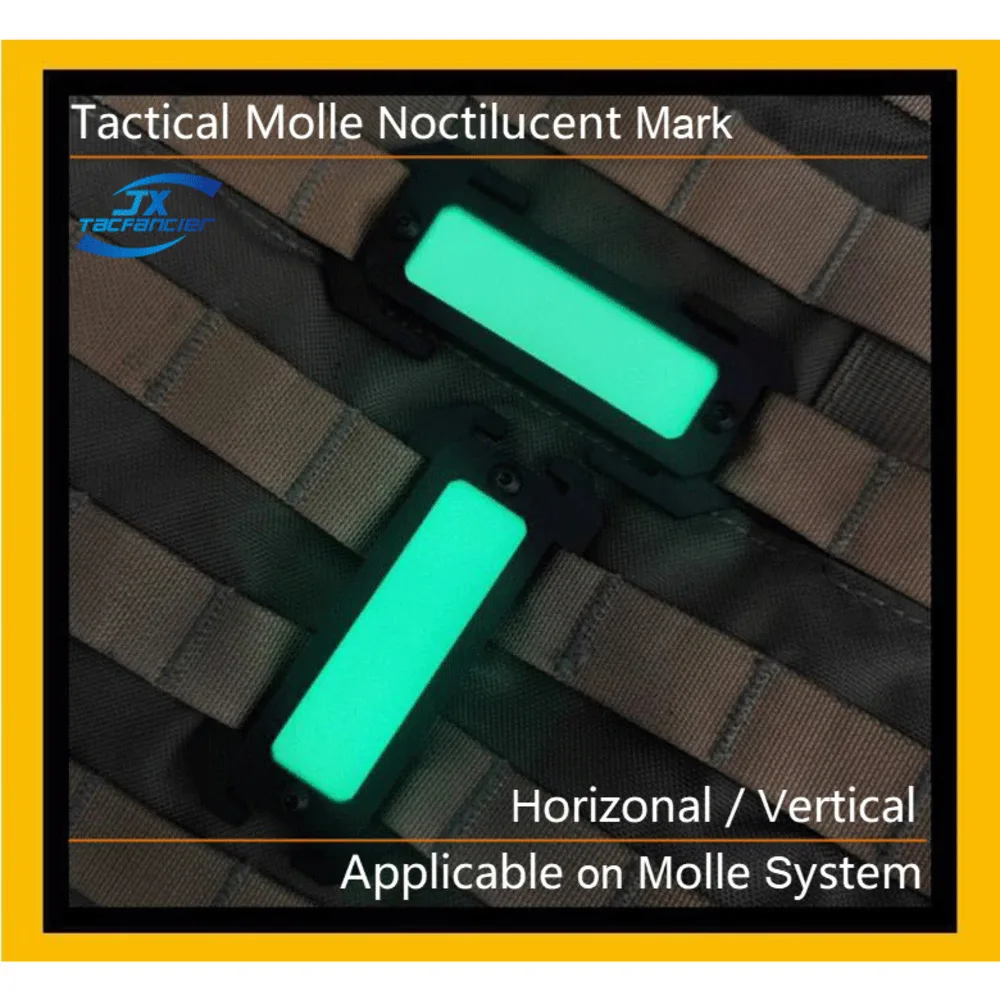 Tactical Molle Identification Light Marker Glow In Dark Patch Safety Signal Luminous Outdoor Backpack Plate Carrier Combat Belt
Tactical Molle Identification Light Marker Glow In Dark Patch Safety Signal Luminous Outdoor Backpack Plate Carrier Combat Belt