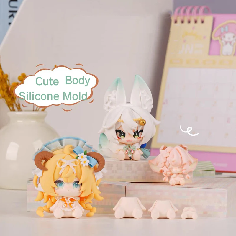 New Coming Mini Cute Ultra Light Clay Doll body Sitting Posture with Different Size Silicone Mold
New Coming Mini Cute Ultra Light Clay Doll body Sitting Posture with Different Size Silicone Mold