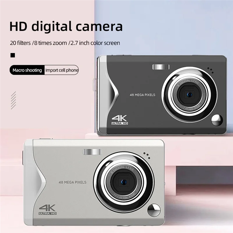 ABWG-4K HD Digital Camera 3-Inch Large Screen Autofocus Camera Protable Beauty Digital Camera Travel Photo
ABWG-4K HD Digital Camera 3-Inch Large Screen Autofocus Camera Protable Beauty Digital Camera Travel Photo