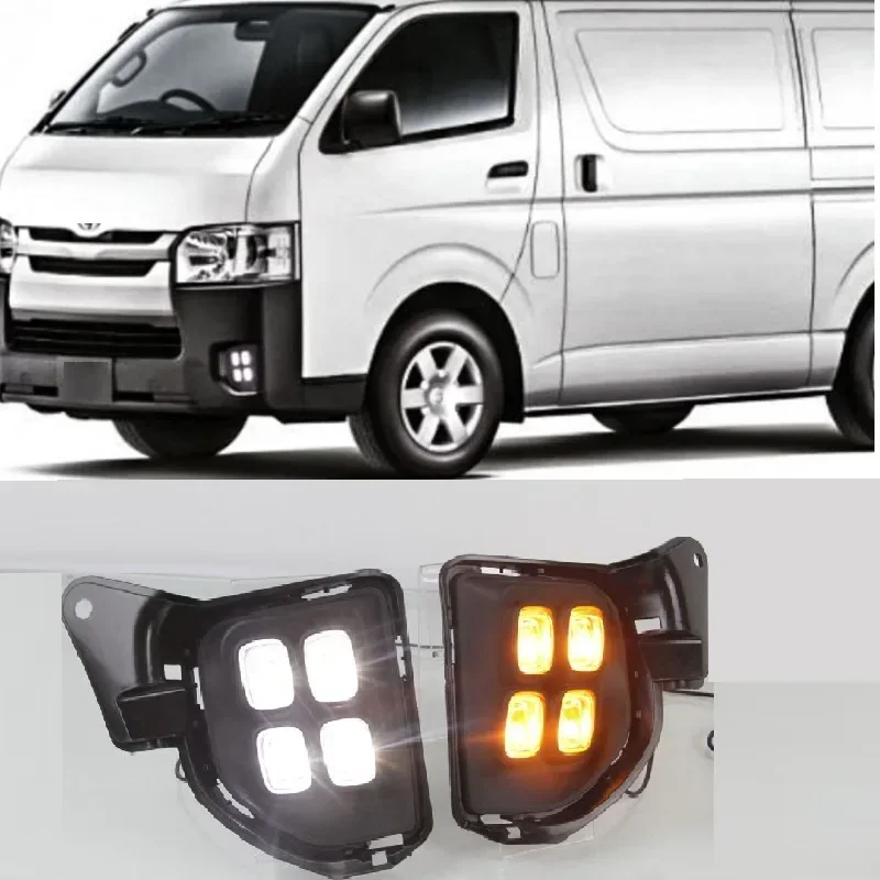 LED Front bumper day light Daytime running lights turn signals Light for Toyota Hiace 2014 2015 2016
LED Front bumper day light Daytime running lights turn signals Light for Toyota Hiace 2014 2015 2016