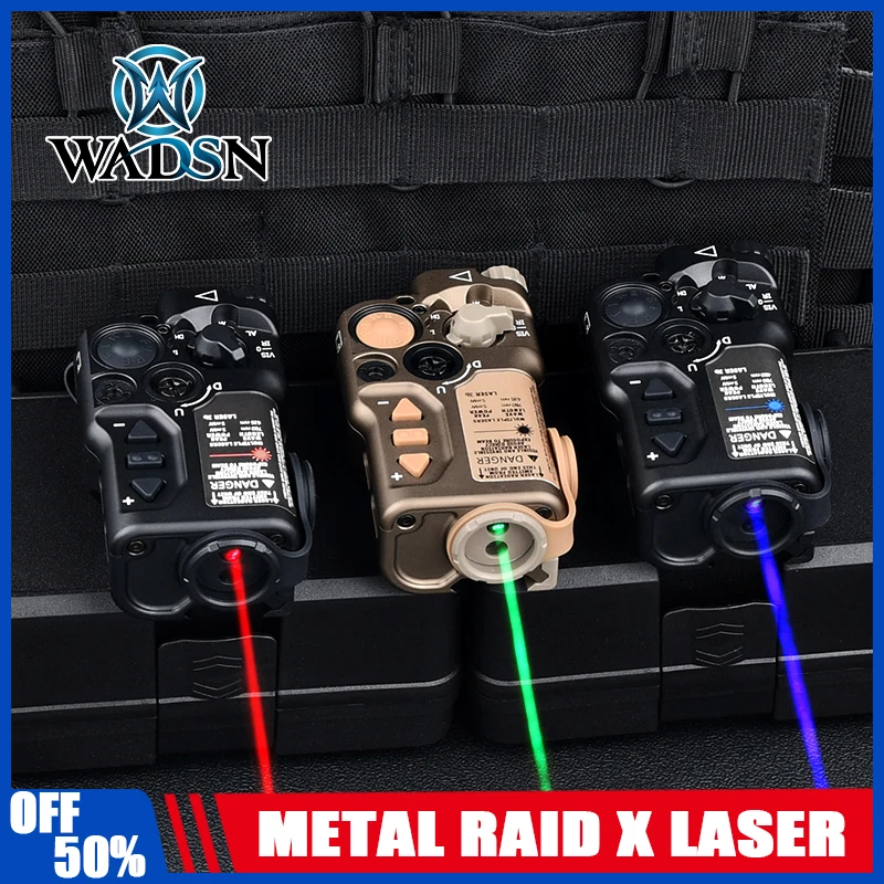 WADSN Metal RAID X Airsoft Red Green Blue VIS Aiming IR Lasr NGAL Tactical All Metal RAID X Optical Indicator For Airsoft
WADSN Metal RAID X Airsoft Red Green Blue VIS Aiming IR Lasr NGAL Tactical All Metal RAID X Optical Indicator For Airsoft