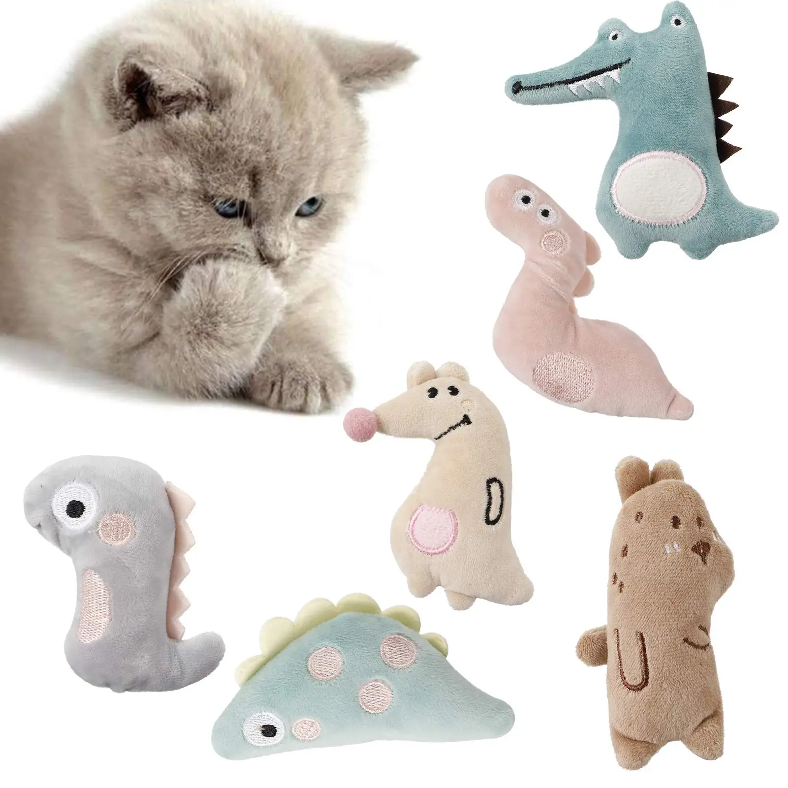 6 Pcs Cat Toys,Kitten Chew Toys with Catnip,Self-Playing Catnip Toys,Teeth Cleaning and Anti-Boredom Cat Accessories
6 Pcs Cat Toys,Kitten Chew Toys with Catnip,Self-Playing Catnip Toys,Teeth Cleaning and Anti-Boredom Cat Accessories