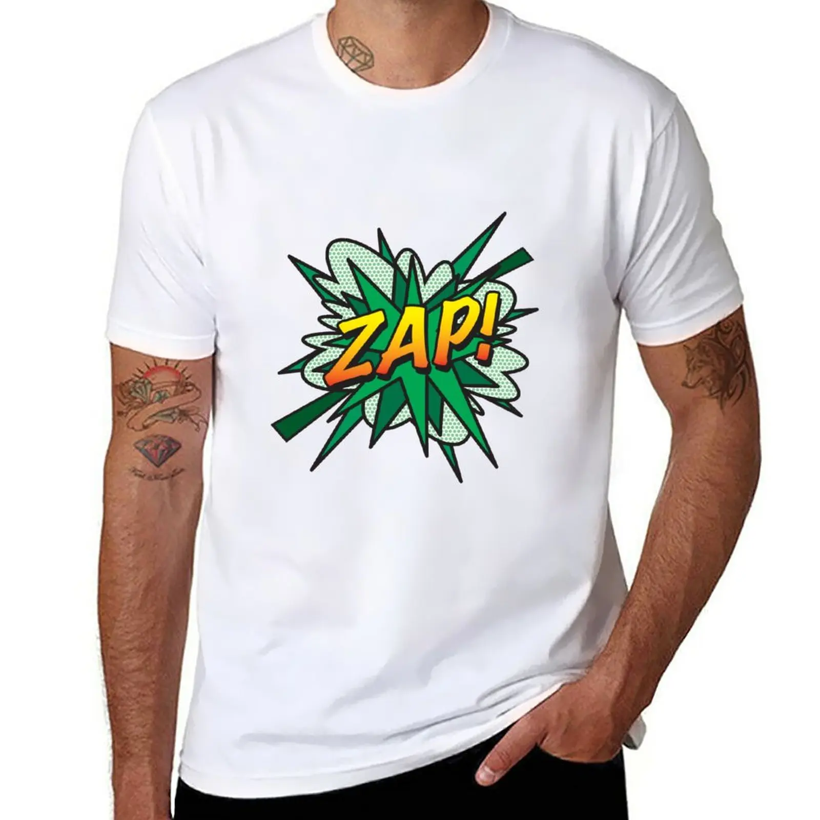 New ZAP Comic Book Flash Pop Art Retro Fun T-Shirt heavyweight t shirts summer clothes man clothes workout shirts for men
New ZAP Comic Book Flash Pop Art Retro Fun T-Shirt heavyweight t shirts summer clothes man clothes workout shirts for men