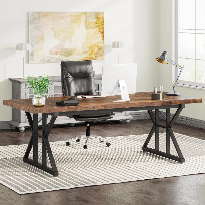 70.8-Inch Executive Desk, Large Computer Office Desk Workstation, Modern Simple Writing Table Business Furniture for Home Office
70.8-Inch Executive Desk, Large Computer Office Desk Workstation, Modern Simple Writing Table Business Furniture for Home Office