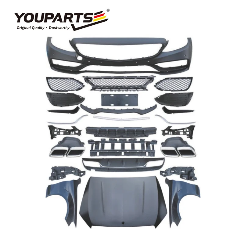 C63 AMG Body Kit for BENZ C CLASS W205 2015+ Auto Accessories Plastic Euro Mercedes Benz W205 Full Front Bumper OEM Size for BMW
C63 AMG Body Kit for BENZ C CLASS W205 2015+ Auto Accessories Plastic Euro Mercedes Benz W205 Full Front Bumper OEM Size for BMW