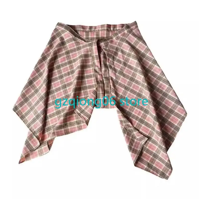 K3NF Half Length Skirt Tieback Underskirts Checkered Shirt Extender Layering Fake Top Lower Shirt Hemline for Women Men
K3NF Half Length Skirt Tieback Underskirts Checkered Shirt Extender Layering Fake Top Lower Shirt Hemline for Women Men