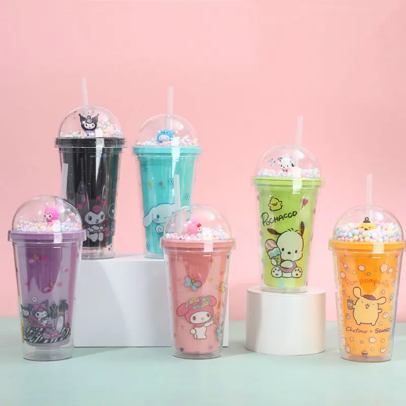 Anime Sanrio Water Bottle Hello Kitty Melody Kuromi Cinnamoroll Double-layer Plastic Cup Portable Sports Mug Girl Birthday Gifts
Anime Sanrio Water Bottle Hello Kitty Melody Kuromi Cinnamoroll Double-layer Plastic Cup Portable Sports Mug Girl Birthday Gifts