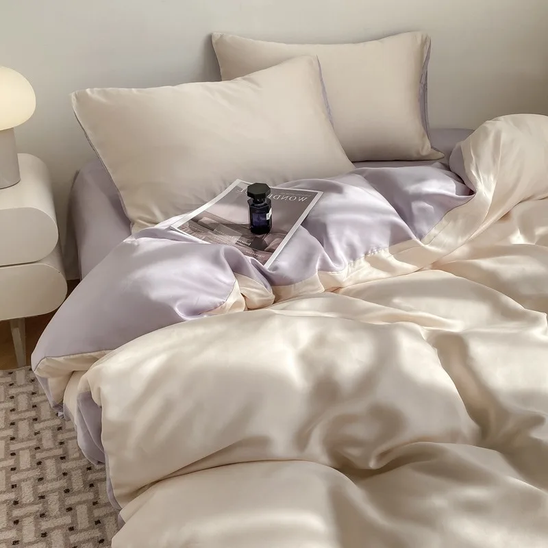 Luxury Washed Ice Silk Feel Four Piece Set High-end Embroidered Bed Sheet Small Freshness Soft Three Piece Set Summer Bedding
Luxury Washed Ice Silk Feel Four Piece Set High-end Embroidered Bed Sheet Small Freshness Soft Three Piece Set Summer Bedding