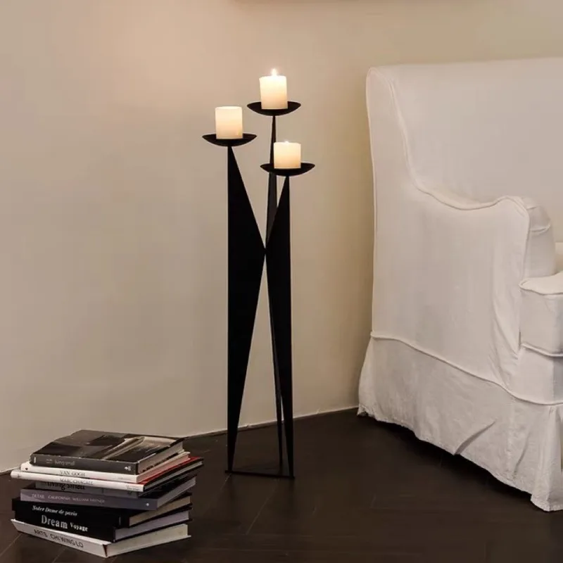 Home floor wrought iron candlestick forged wabi sabi ornament new Chinese model house B & B clothing store decoration
Home floor wrought iron candlestick forged wabi sabi ornament new Chinese model house B & B clothing store decoration