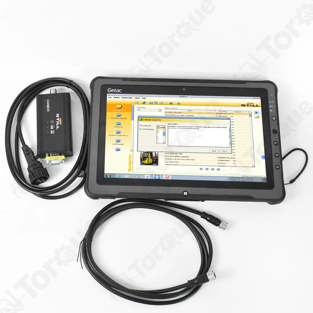 F110 tablet for Still CANBOX USB 50983605400 interface Forklift For still canbox OEM Adapter software diagnostic tool
F110 tablet for Still CANBOX USB 50983605400 interface Forklift For still canbox OEM Adapter software diagnostic tool
