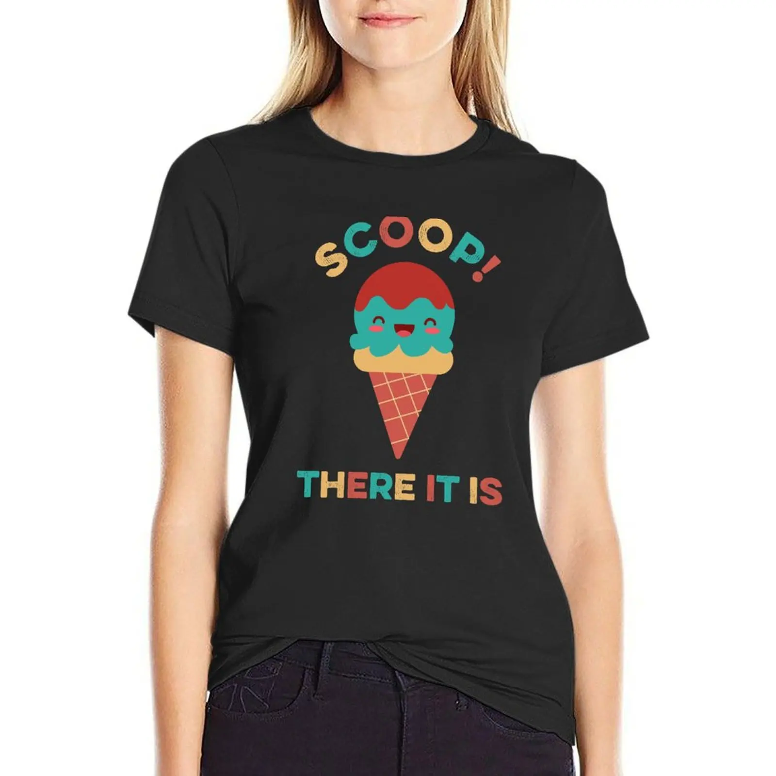 Scoop There It Is Tag Team T-Shirt summer top female oversized Women t-shirts
Scoop There It Is Tag Team T-Shirt summer top female oversized Women t-shirts