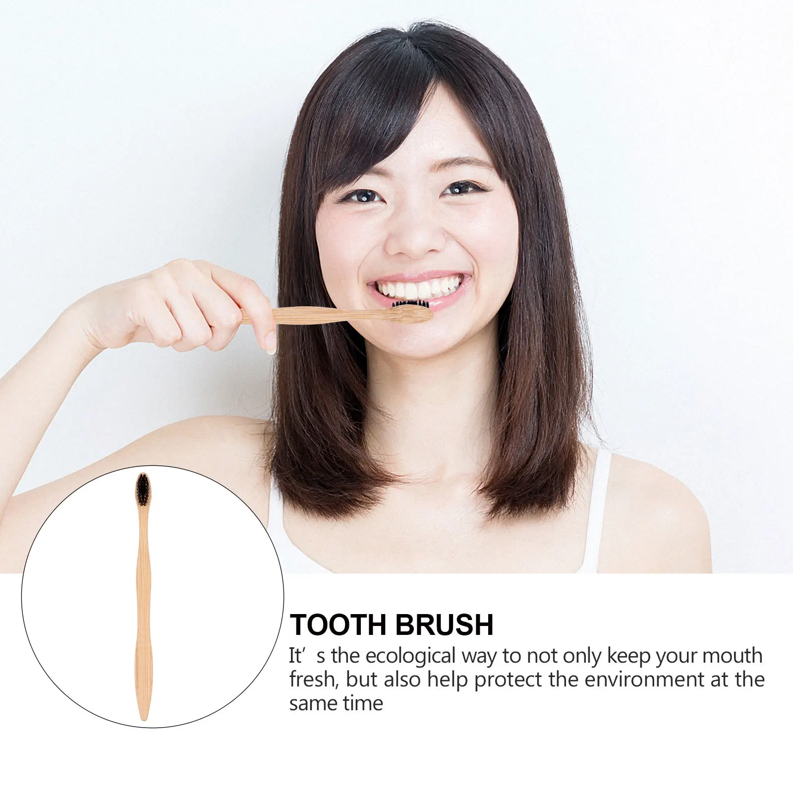 6Pcs Bamboo Toothbrush Kit Smooth Surface No Burr Water-Resistant Daily Necessity Tooth Brush Toothbrush
6Pcs Bamboo Toothbrush Kit Smooth Surface No Burr Water-Resistant Daily Necessity Tooth Brush Toothbrush