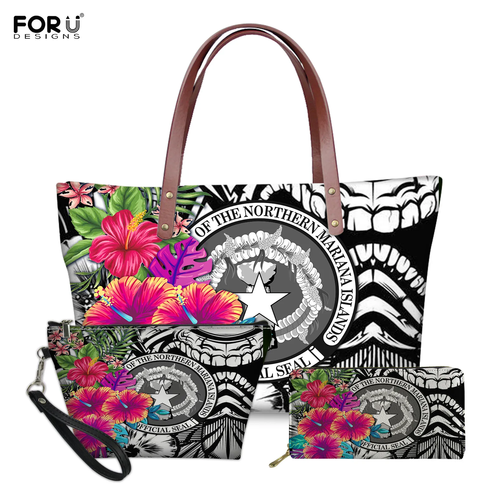 FORUDESIGNS Northern Mariana Flag Design 3pcs/Set Handbag and Wallet for Women Ladies Casual Totes Zipper Customize PU Bags
FORUDESIGNS Northern Mariana Flag Design 3pcs/Set Handbag and Wallet for Women Ladies Casual Totes Zipper Customize PU Bags