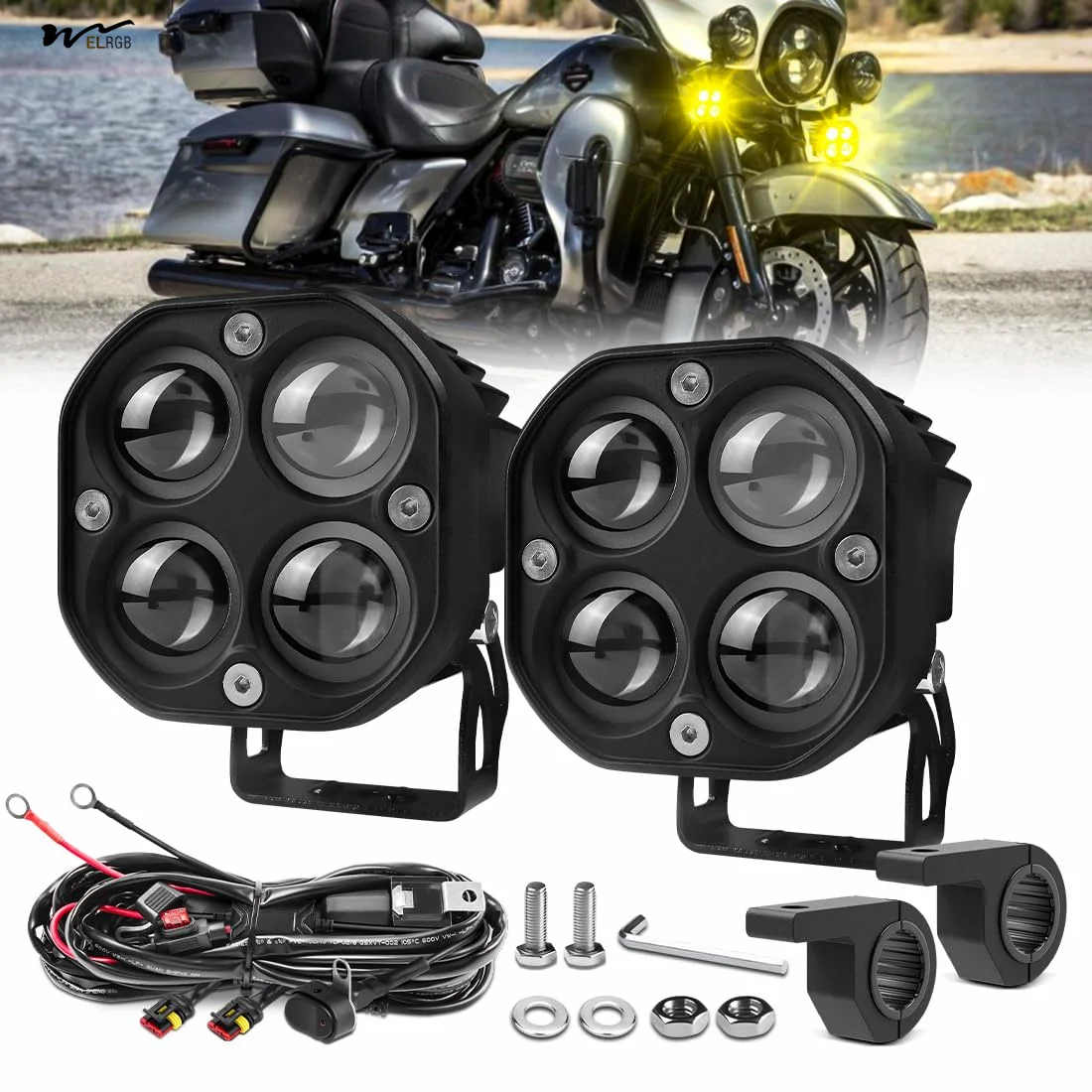 Вспомогательный фонарь для мотоцикла, светодиодный точечный противотуманный фонарь, подходит для R1200GS F800GS K1600, универсальный противотуманный фонарь для мотоцикла
Вспомогательный фонарь для мотоцикла, светодиодный точечный противотуманный фонарь, подходит для R1200GS F800GS K1600, универсальный противотуманный фонарь для мотоцикла