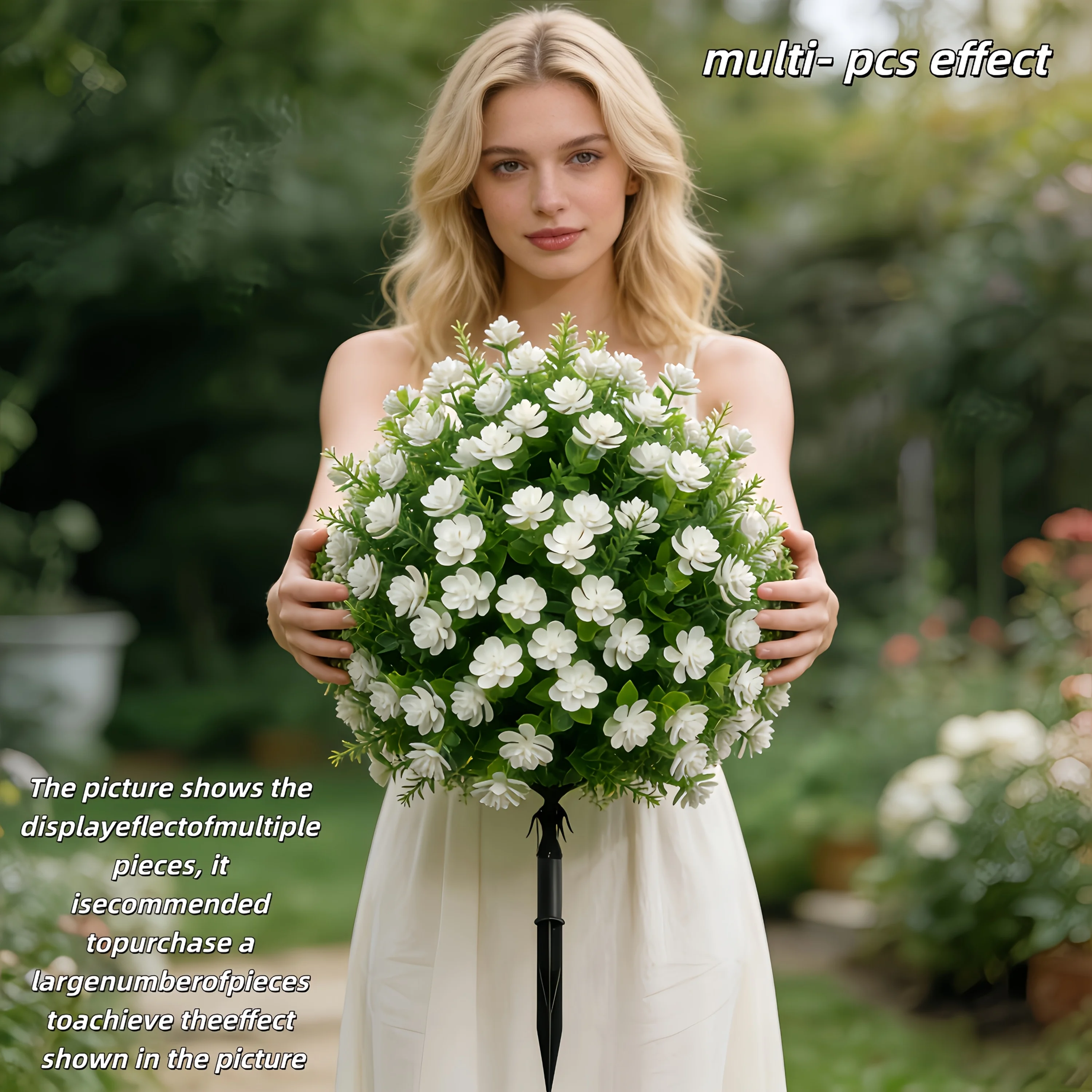 1/3 Piece, Vase Not Included, Artificial White Camellia Flower with Ground Stake, Mixed Shrub Flower Arrangement Suitable for Indoor and Outdoor Decoration, Home Decor, Hotel Garden, Wedding, Holiday Scene, Garden Ornaments, Wedding Decoration, Holiday De
1/3 Piece, Vase Not Included, Artificial White Camellia Flower with Ground Stake, Mixed Shrub Flower Arrangement Suitable for Indoor and Outdoor Decoration, Home Decor, Hotel Garden, Wedding, Holiday Scene, Garden Ornaments, Wedding Decoration, Holiday De
