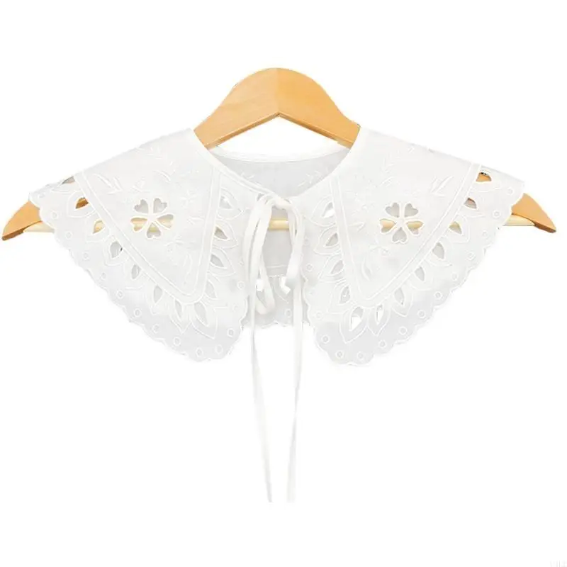 U4LE Korean Women Girls White Faux Collar Shawl Wrap Hollow Out Embroidery Cherry Blossom Floral Leaves Lace-Up Dress
U4LE Korean Women Girls White Faux Collar Shawl Wrap Hollow Out Embroidery Cherry Blossom Floral Leaves Lace-Up Dress