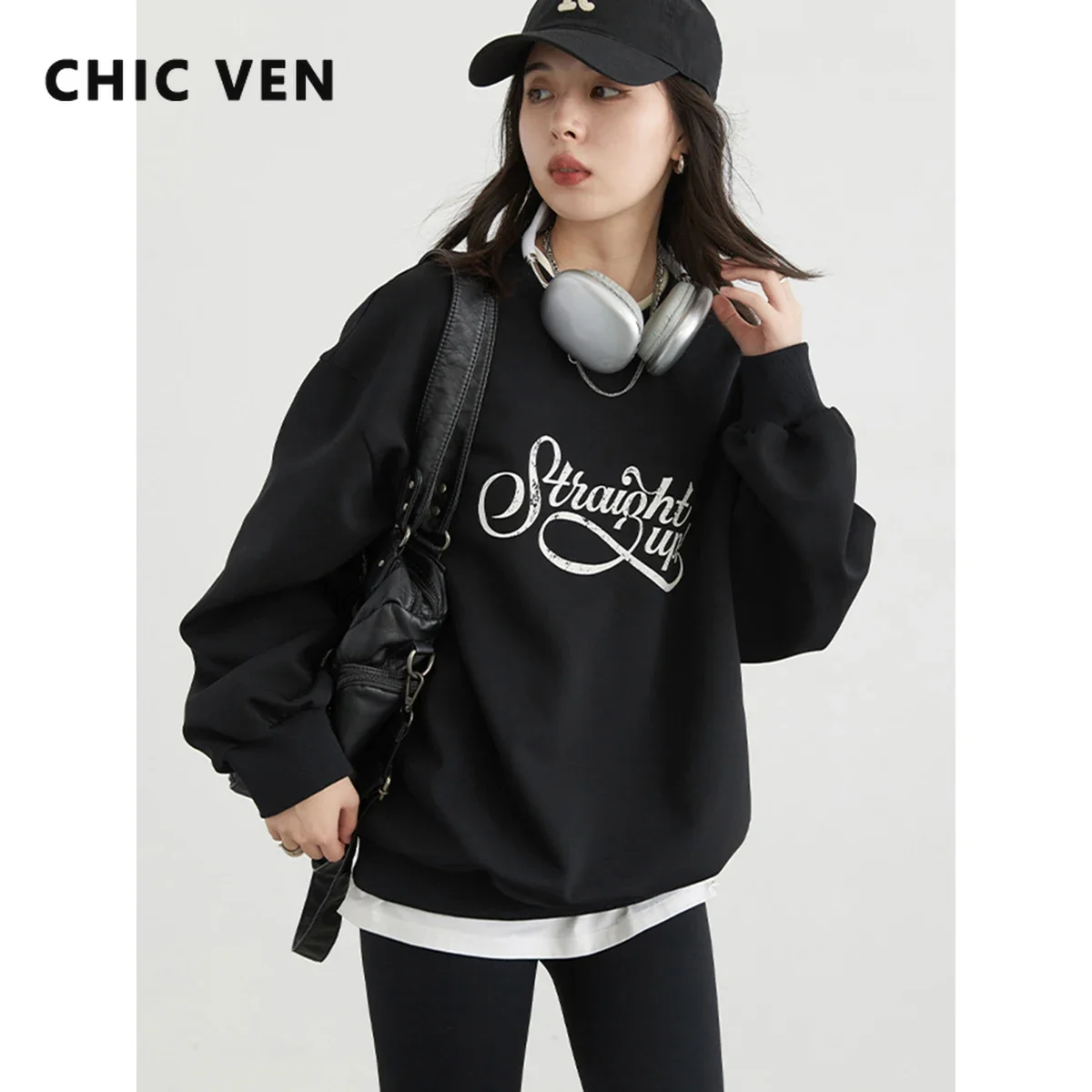 CHIC VEN Women Sweatshirts Casual Loose O-neck Letter Printed Sport Pullover Fashion Ladies Clothing Streetwear Autumn New 2024
CHIC VEN Women Sweatshirts Casual Loose O-neck Letter Printed Sport Pullover Fashion Ladies Clothing Streetwear Autumn New 2024