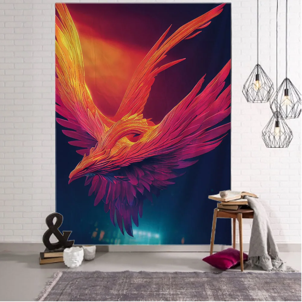 Home Decoration Tapestry Wall Hanging Flame Bird, Phoenix, Wall Art Decorative Carpet, Bedroom Living Room Dormitory Decoration
Home Decoration Tapestry Wall Hanging Flame Bird, Phoenix, Wall Art Decorative Carpet, Bedroom Living Room Dormitory Decoration