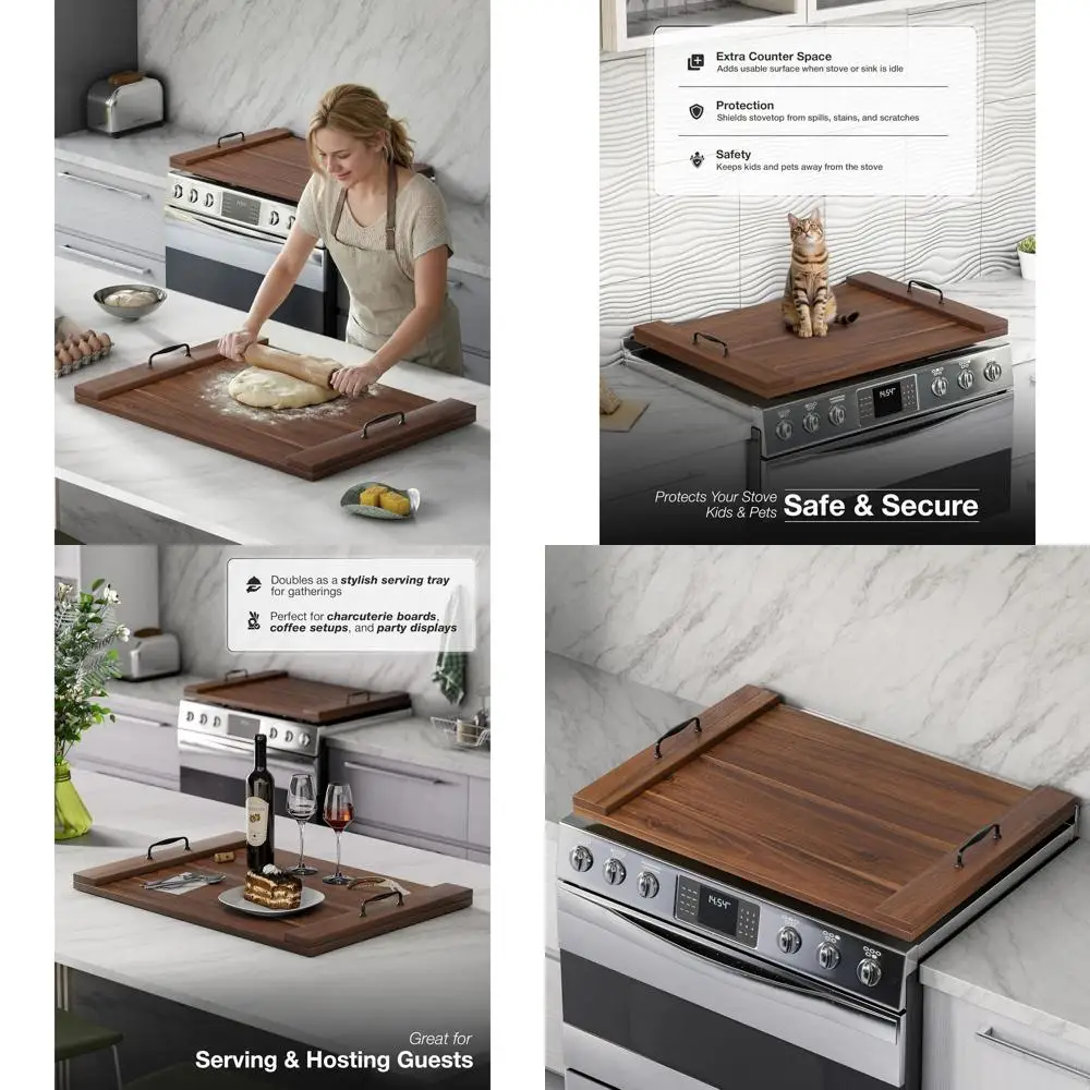 Thick Acacia Wood Stove Cover for Top, Gas, Electric Stoves - RV & Kitchen Counter Use
Thick Acacia Wood Stove Cover for Top, Gas, Electric Stoves - RV & Kitchen Counter Use