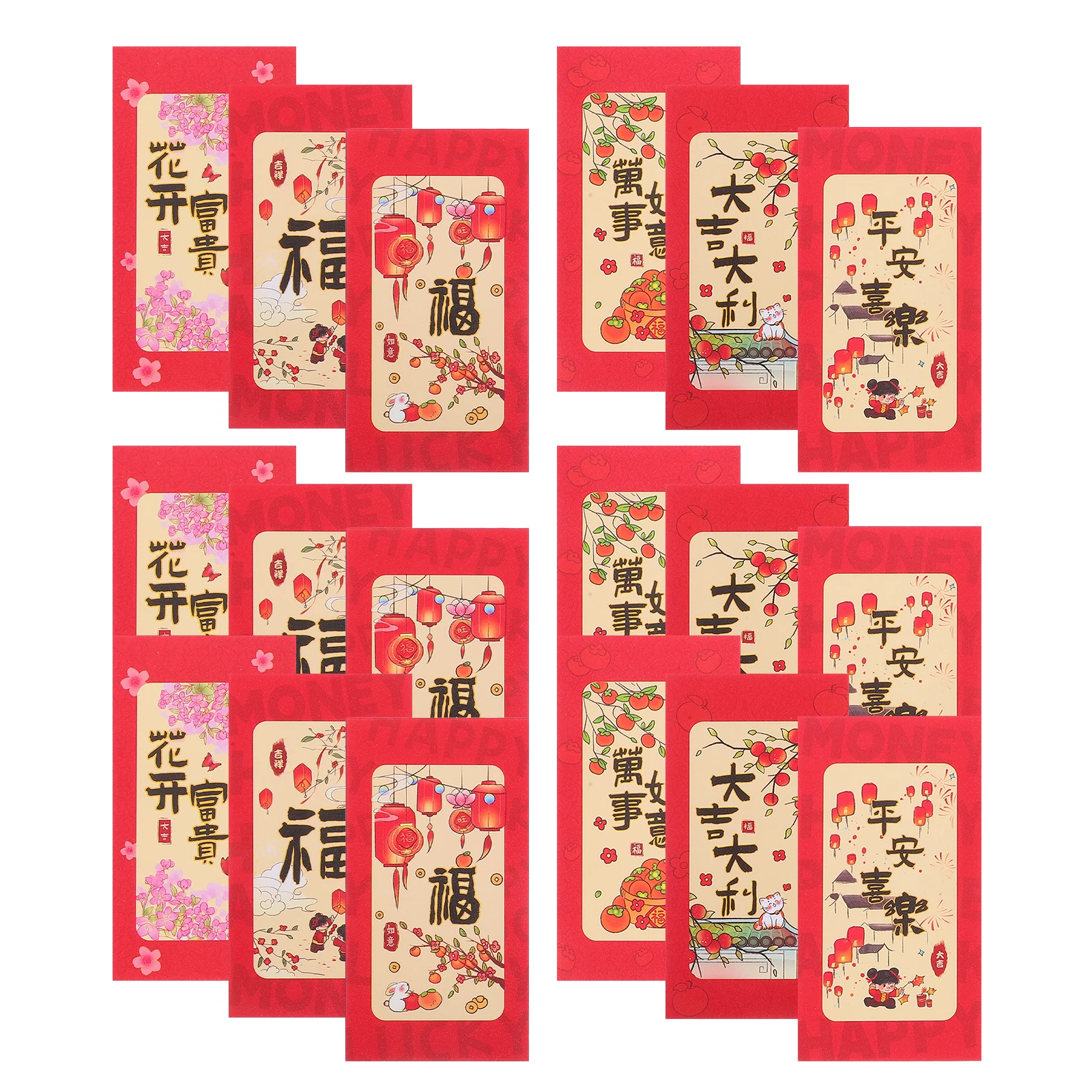 18 Pcs Three-dimensional Red Envelope Chinese New Year Pattern Paper Wedding Greeting Card Envelopes Lunar New Year Red Envelope
18 Pcs Three-dimensional Red Envelope Chinese New Year Pattern Paper Wedding Greeting Card Envelopes Lunar New Year Red Envelope