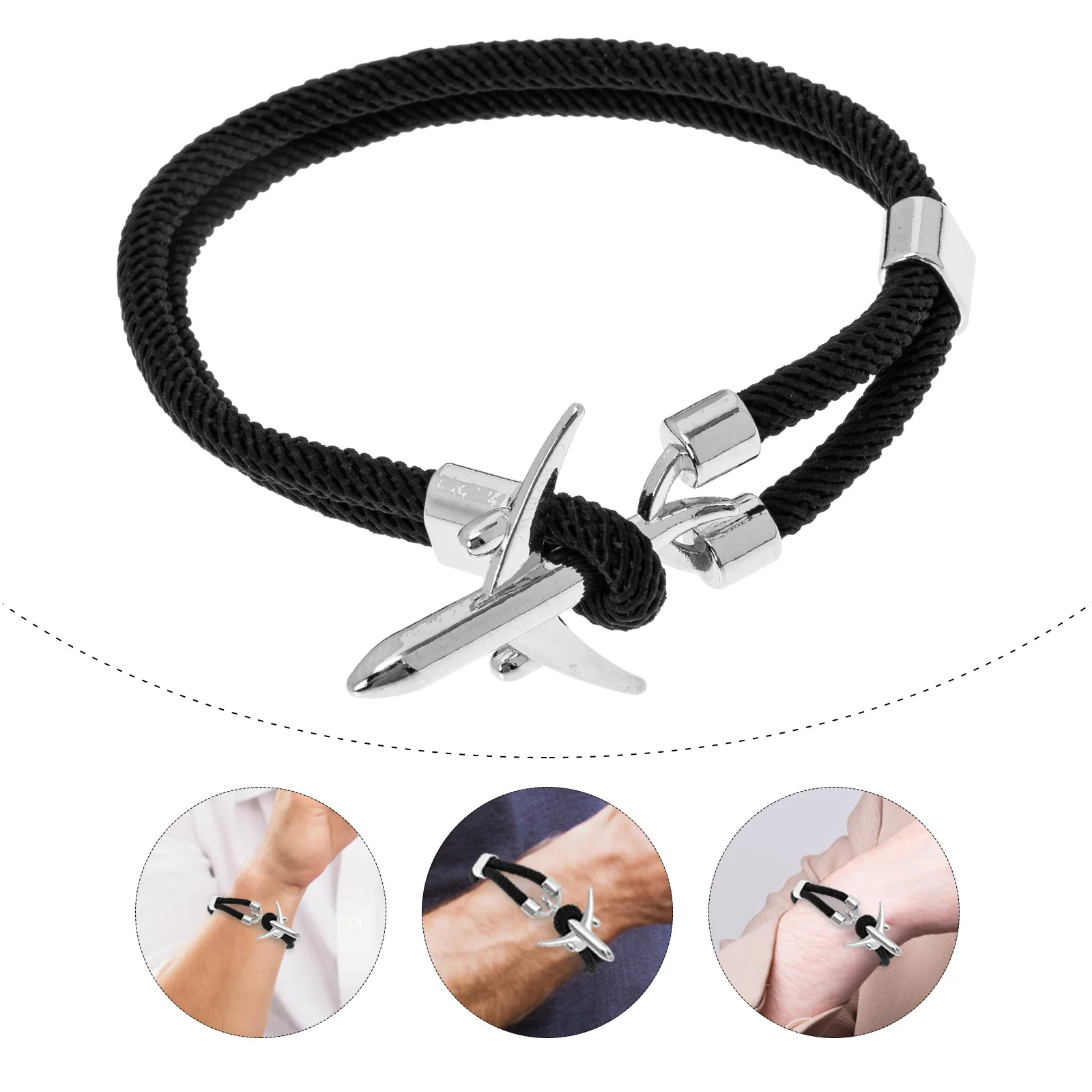 Hand Decor Machine Bracelet Wrist Straps Men Small Fresh Airplane for Black Band
Hand Decor Machine Bracelet Wrist Straps Men Small Fresh Airplane for Black Band