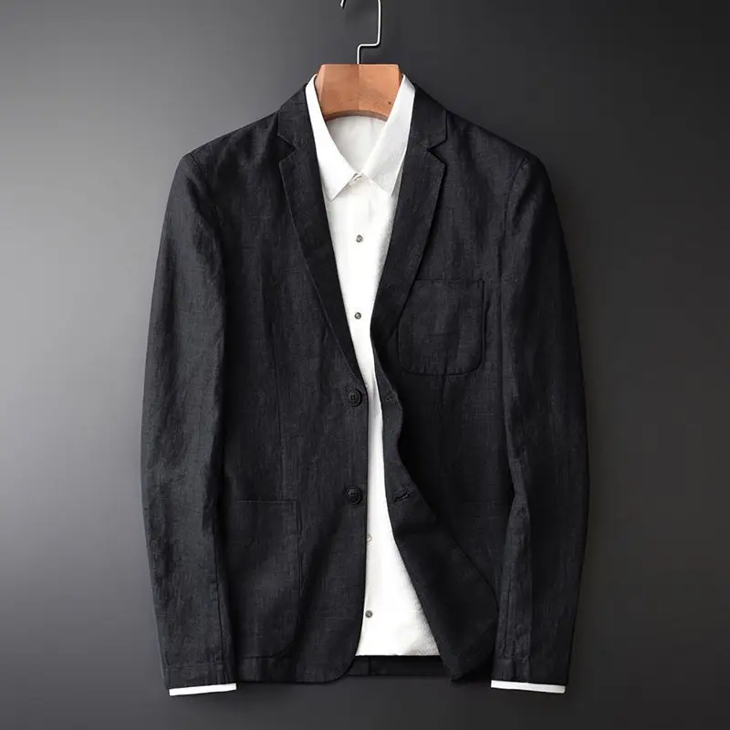 Мужской повседневный льняной костюм iTiNS: приталенный пиджак Haome, деловой повседневный пиджак с длинным рукавом, однобортное пальто
Мужской повседневный льняной костюм iTiNS: приталенный пиджак Haome, деловой повседневный пиджак с длинным рукавом, однобортное пальто