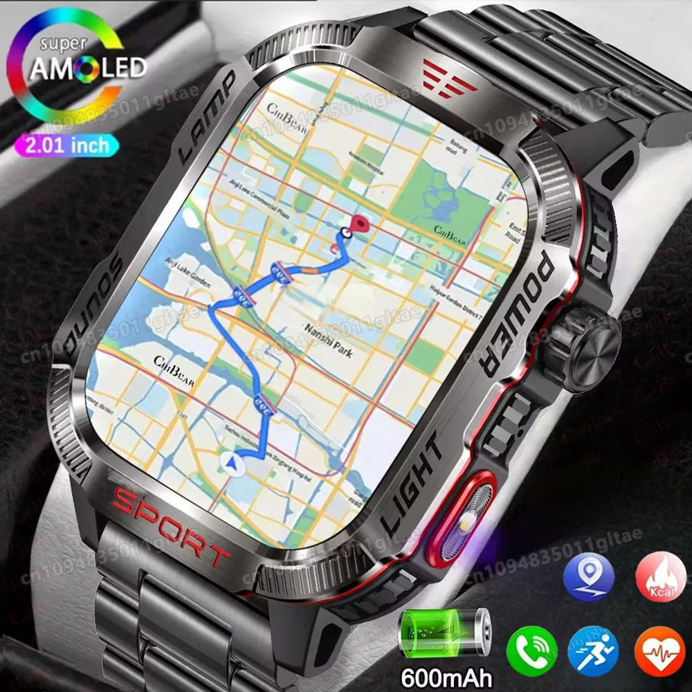 Outdoor Sports Smart Watch Women Men 2.01" GPS Tracker LED Flashlight 600mAh Battery Waterproof Bluetooth Call Smartwatch Man
Outdoor Sports Smart Watch Women Men 2.01" GPS Tracker LED Flashlight 600mAh Battery Waterproof Bluetooth Call Smartwatch Man